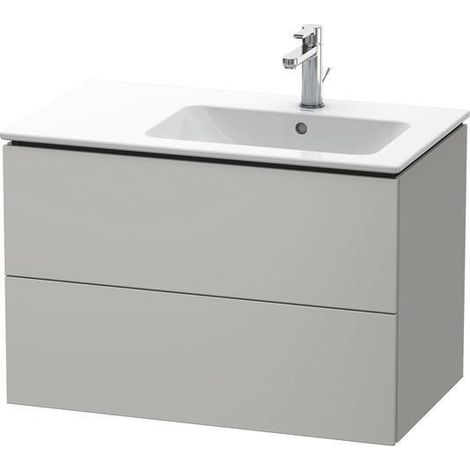 Mobile sottolavabo L-CUBE 550x820x481mm a destra bianco super opaco