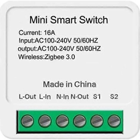 Home Assistant ZigBee 3.0 16A Mini DIY Smart Switch Modul, kompatibel mit bidirektionaler Steuerung und funktioniert mit Z2M und ZHA (1/5)