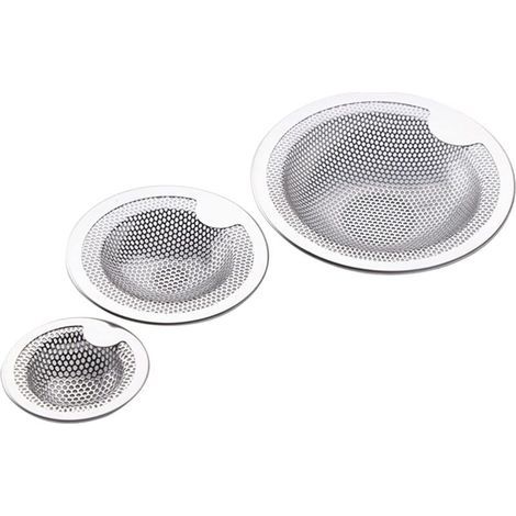 Filtre de vidange en Acier Inoxydable, Filtre de Douche, pour Evier de Cuisine, Salle de Bain, Lavabo, Baignoires(3 pièces) (1/5)