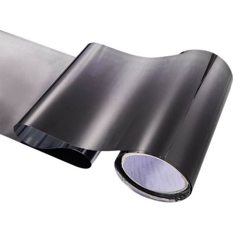 Film Teintant pour Voiture SupéRieur Pare-Brise en Aluminium Protection Solaire Gradient 20X150Cm (Noir) (1/4)