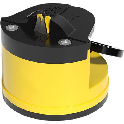 Automatischer Messerschärfer in Form einer niedlichen gelben Ente mit Saugnapf – praktisch und effizient für die Küche (1/5)