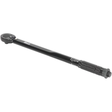 SEALEY TORQUE WRENCH 1/2"" DRIVE MICROMETER CALIBRATED RATCHET 20-150lbft AK624B (1/4)
