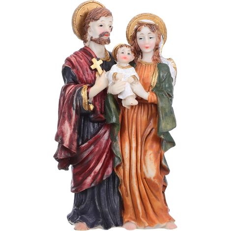 Biblische Weihnachtskrippendekoration: Figur Aus Kunstharz Zur Geburt Jesu, Katholische (1/5)