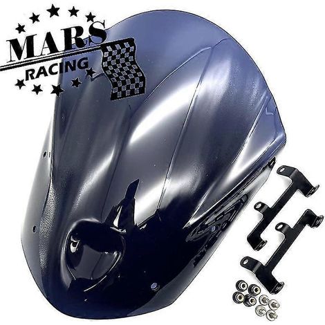 Déflecteur de vent pour pare-brise de moto sport-touring MT-09 (compatible Yamaha 2013-2016) - Gris foncé (1/5)