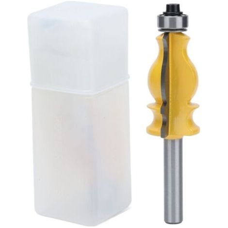 Fraise de défonceuse à queue de 8mm pour moulures de rampe en acier carbone, outil de menuiserie en queue de poisson (1/5)