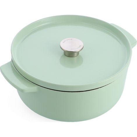 KitchenAid Cazuela de hierro fundido esmaltado pistacho 5,2 L