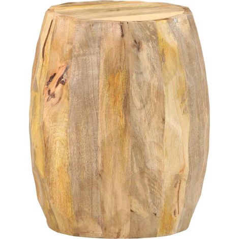 Tabouret tambour Tabourets de bar Chaises de bar - Bois de manguier solide BV325313 - BonneVie (1/5)