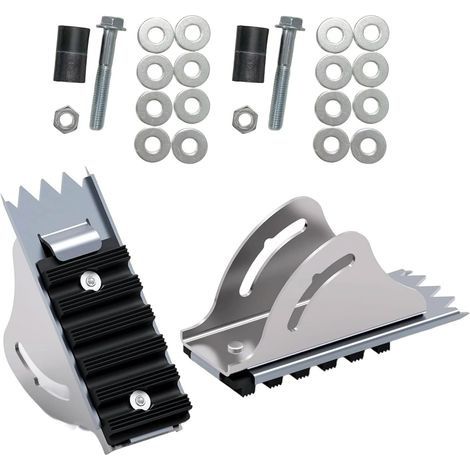 Patins antidérapants pour pieds d'échelle, adhérence sûre sur les surfaces glissantes, équipement d'échelles pour la construction, les rénovations domestiques, outil d'installation de stabilisateur (1/4)