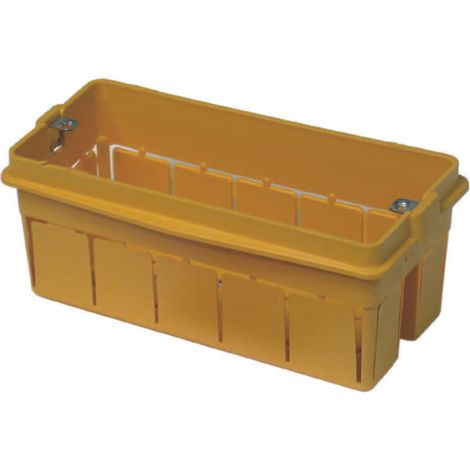 Scatola da incasso con inserti in metallo senza coperchio - 4 posti tipo 504 - mm.122x61x51 - (1704.xl)