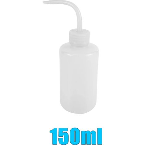 Bouteille souple transparente de 150 ml en plastique pour arroser les plantes en pot, les sauces et les huiles essentielles. Diffuseur. Nettoyage facile. (1/5)