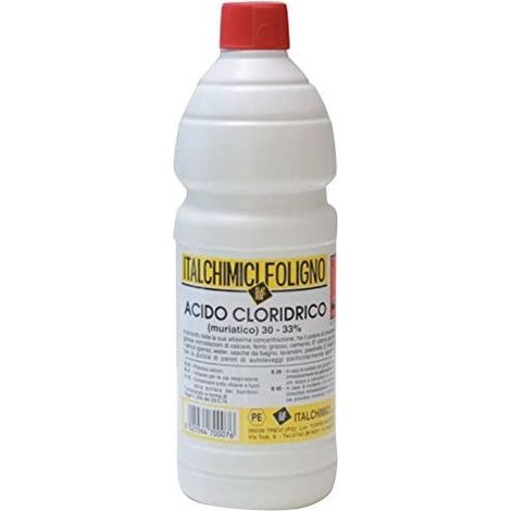 Acido cloridrico muriatico puro 33% 1LT