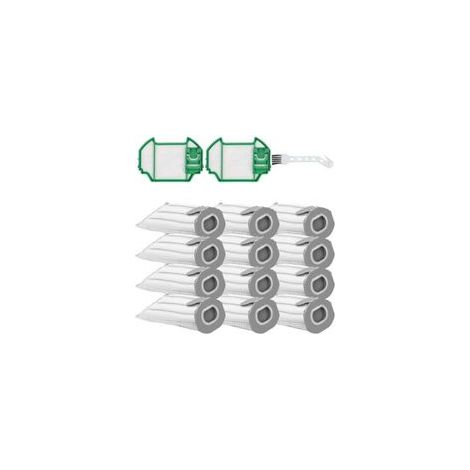 Lot de 12 Sacs en Microfibre compatibles pour Kobold VK7S VK7 FP7S FP7-12 Sacs Aspirateur + 2 Filtres Moteur (1/5)