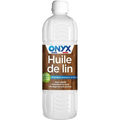 Olio di lino bottiglia 1 litro - Onice