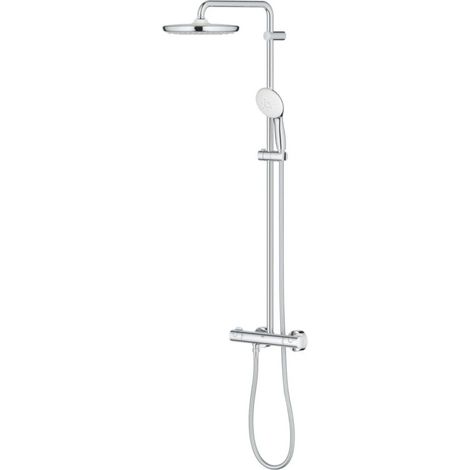 Colonne de Douche Thermostatique GROHE Sianne System 250 Douche de Tête Tempesta 250 Douchette Tempesta 110 - 1348390000 (1/4)