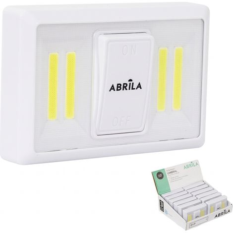 Luz De Armario Led Cob Umbral 200lm C/interruptor 3x11,5x7,5cm Iman, Adhesivo Y Colgar