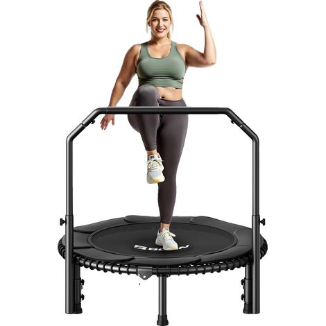 Trampoline, Design Pliable, Rampes Ajustables, 40INCH (1/2)
