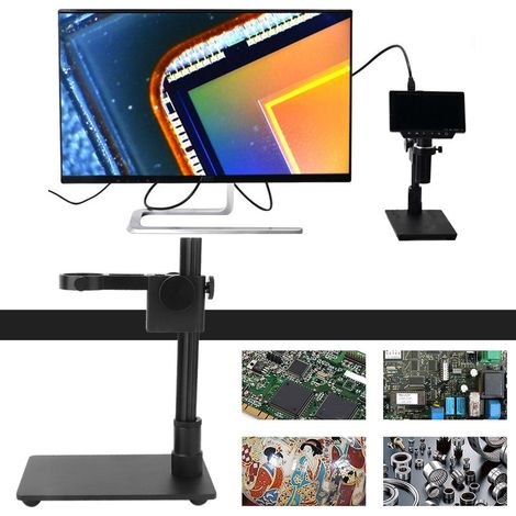Support de bras pour microscope industriel portable en alliage d'aluminium, mini cadre de table (1/5)