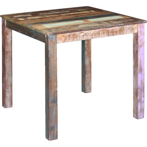 vidaXL Tavolo da Pranzo in Legno Massello di Recupero 80x82x76 cm (1/5)