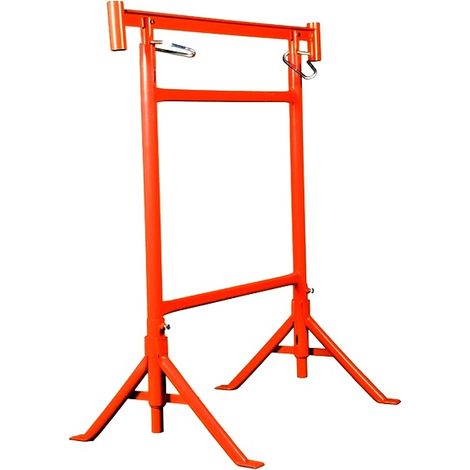 Tréteau de maçon 49 mm – Charge max 300 kg – Hauteur réglable 1.05 à 1.85 m – Pieds pivotants pour stabilité