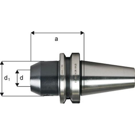 Strumenti Mandrino Portautensili Weldon Sistema Jlsb Din 6339 (Mas-Bt), D: 14 Mm, Mas Bt-40, 100 Mm, D1: 44 Mm