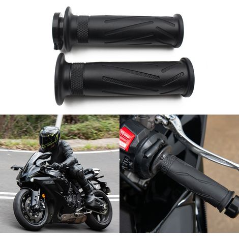 Compatible with handlebar grips and grip rubbers of Yamaha YZF1000 R1 YZF600 R6 FZ1 FZ6 FZ400 models.