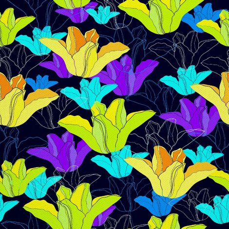 Outdoor dekostoffe oxford - Motiv Blumen 8 (1/5)