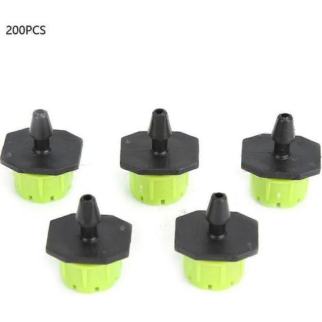 Irrigation Dripper Plant Flower Watering Nozzle Drip Sprinkler Spray Head Garden Accessories200Pcs S Size Light Green (1/5)