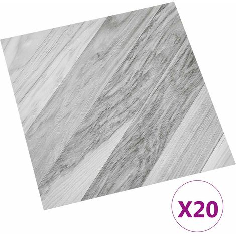 vidaXL Self-adhesive Flooring Planks 30.5 x 30.5 cm 20 pcs PVC