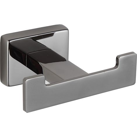 Mexen Arno doppelter Handtuchhaken, Schwarz Chrom - 7020735-73 (1/2)
