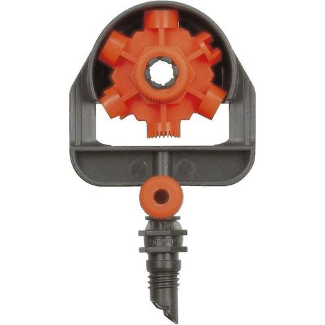 Micro-Drip 6-Surface Drip Spray Nozzle: Adjustable Sprinkler Nozzle for Efficient Garden Irrigation, 6 Irrigation Patterns, 2 Pieces (1396-20)