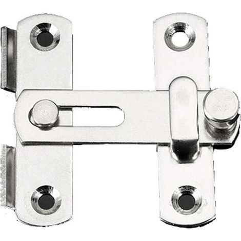 Loquet de porte de 2 pouces, loquet de porte portable pour armoire de clôture extérieure, maison multifonction en acier inoxy (1/4)