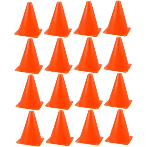 16-Piece Outdoor Training Cones for Skates, Small Marking Blocks, Training Accessory for Roller Skating and Skating (1/5)