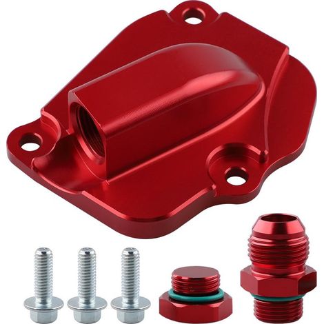 Couvercle de plaque de retour d'huile pour tendeur de chaîne de distribution, adapté aux moteurs Honda Acura K20, K20A, K20Z, K24 et K24A.