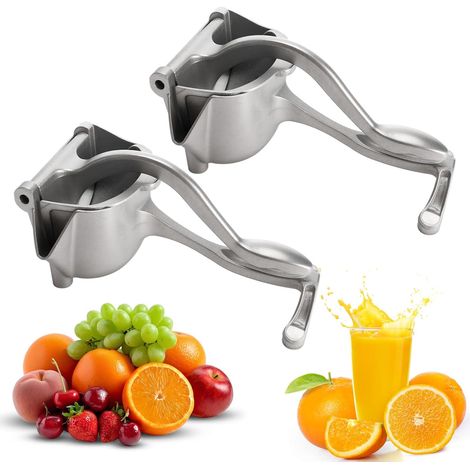 Lot de 2 presse-agrumes manuels,Presse Citron Presse Agrumes Manuel,en Aluminium avec Poignée Ergonomique pour Bar, Cuisine, Restaurant (1/5)