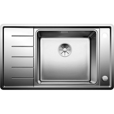 Blanco 523001 Lavello da cucina in acciaio inossidabile, Verkürzte Abtropffläche (1/4)