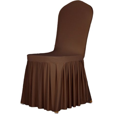 Funda para silla de comedor con faldón, funda para silla de cafetería