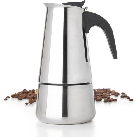 100-ml-Edelstahl-Espressokanne für den Herd – Espresso- und Latte-Kaffeemaschine, robuste Kaffeekanne für den Heimgebrauch (1/4)