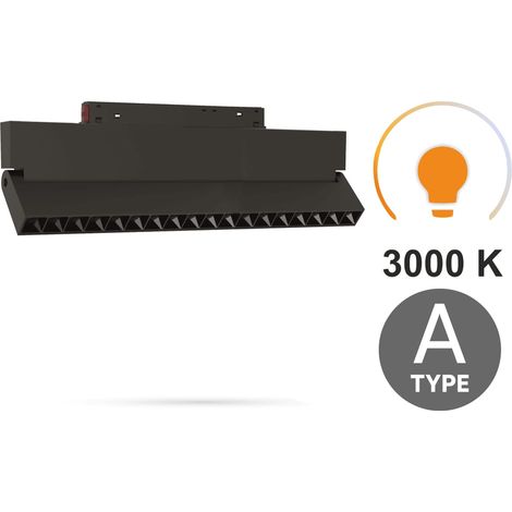 Faretto lineare a LED regolabile da 18W 3000K bianco caldo, tipo A, per binari magnetici SMART TRACK 48VDC (1/5)