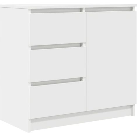 Maison Exclusive - Aparador con cajón blanco 71x35x65 cm madera d