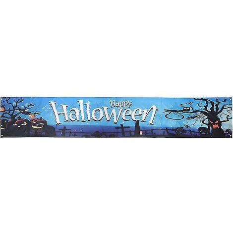 1 bannière sur le thème d'Halloween pour décorations d'Halloween