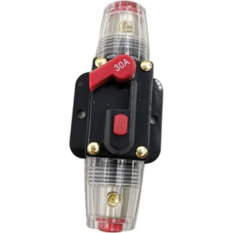 Disjoncteur automatique de réinitialisation 30 A pour système marin 12/24 V – inverseur de fusibles compatible bateau et véhicule (1/4)