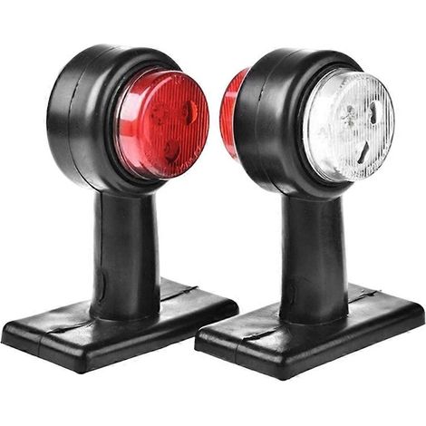 Lote 2 feux position latéraux y LED de doble cara para remordimiento, compatible con avec voitures, camions, fourgonnets y otros vehículos. (1/5)