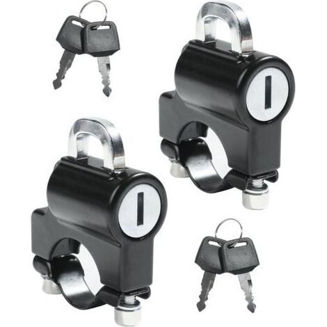 Antivol Casque Moto,Porte Casque Moto,Attache Casque Moto,Antivol Casque,Cadenas Casque Moto,Cadenas de Sécurité pour Casque de Moto,Serrure de Casque de Moto,pour 22mm-28mm Guidon de Moto (1/5)