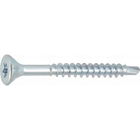 250 Vis Medium tête fraisée Torx acier zingués blanc diamètre 4,0 mm - 70/48