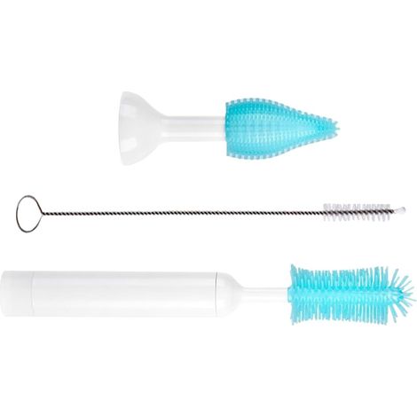 Kit de nettoyage électrique pour biberons Brosse de nettoyage étanche pour biberons, idéale pour les voyages, la maison, les tasses et les verres. Convient également aux mamans et aux femmes en appar