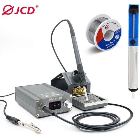 Station de soudage numérique (220V) 75W avec température réglable, adaptée à la réparation des cartes PCB de téléphones portables. (1/5)