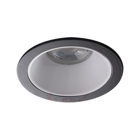 Support Spot LED Encastrable Plafond Max 10W GU5.3/GU10 IP20 Ø89mm Noir/Blanc - perçage 75mm (1/2)