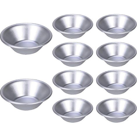 10 moules à tartelettes aux œufs, anneaux de cuisson pour la préparation de desserts et fêtes.