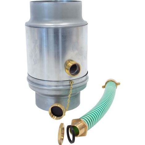 Collecteur d'eau de pluie zinc-titane 100mm – Montage facile – Récupération jusqu'à 85% – Évacuation automatique des surplus – Zambelli (1/5)