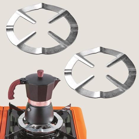 Support pour wok, anneau universel en fonte pour wok, cuisinière à gaz, support de casserole, cuisinière à gaz, grille, anneau d'appui, durable pour cuisinière à gaz, cafetière à expresso, cafetière, (1/5)